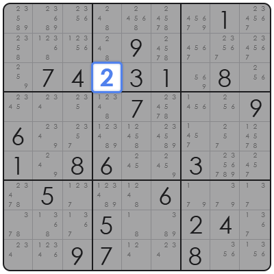 technique to solve sudoku